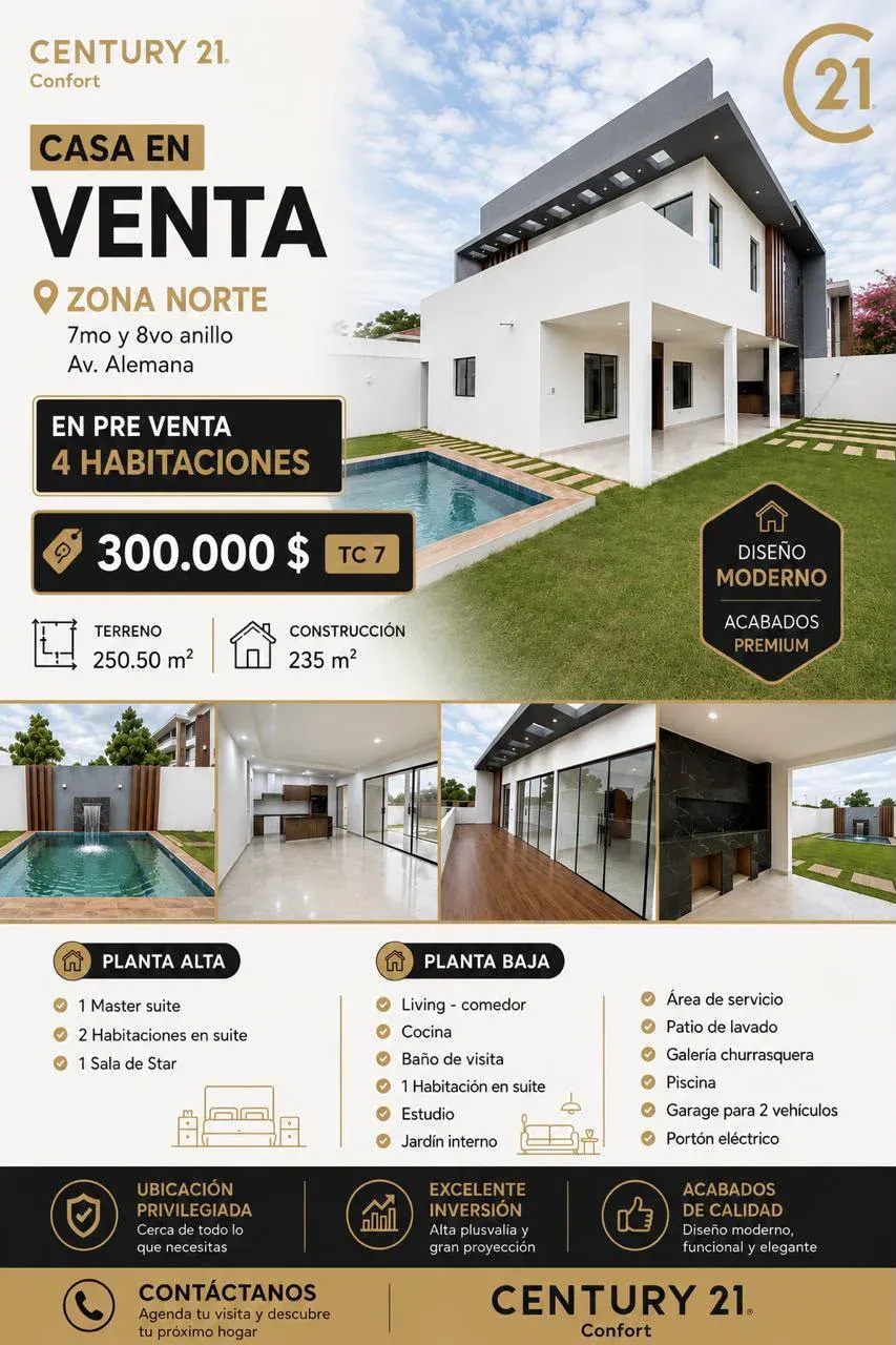 Foto 1 de Casa en preventa de 4 dormitorios