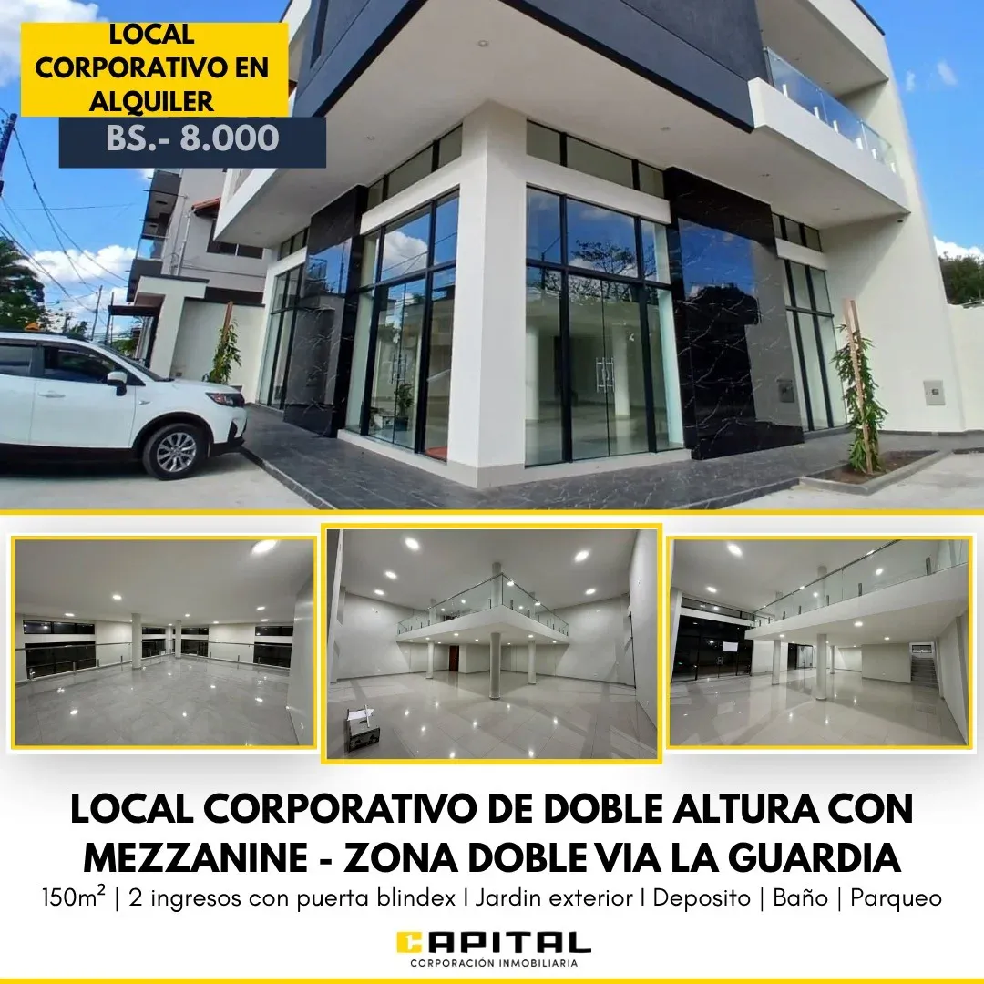 Foto 1 de Local corporativo en alquiler zona doble via la guardia