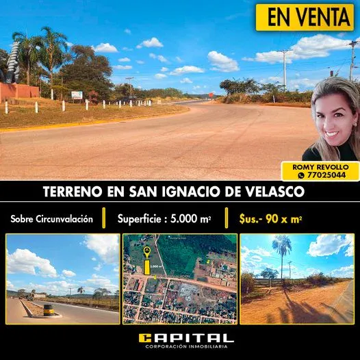 Foto 2 de Terreno en venta en San Ignacio de Velasco