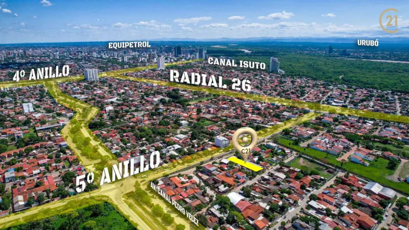 Foto 7 de Predio Comercial en Venta para Edificar sobre 5to anillo y radial 26