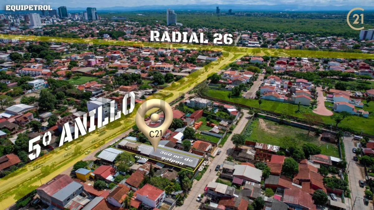 Foto 3 de Predio Comercial en Venta para Edificar sobre 5to anillo y radial 26