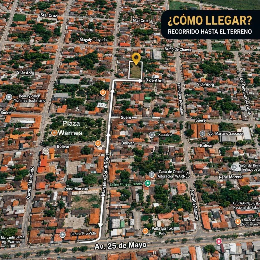 Foto 12 de 749 M² en El Centro de Warnes: Terreno + Renta + Potencial