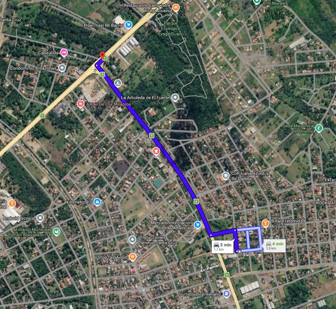 Foto 5 de Terreno en Venta La Guardia Carretra a Camiri Km1.5