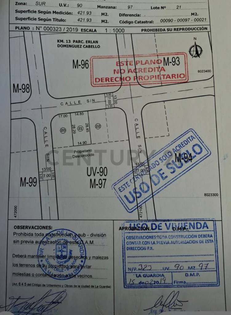 Foto 7 de Terreno en Venta La Guardia Carretra a Camiri Km1.5