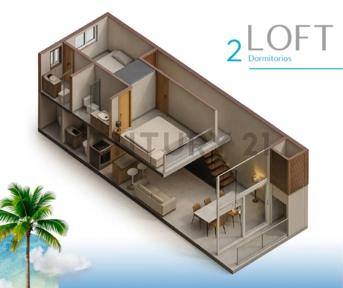 Foto 1 de Departamento de 2 Dormitorios en Venta Mar Adentro