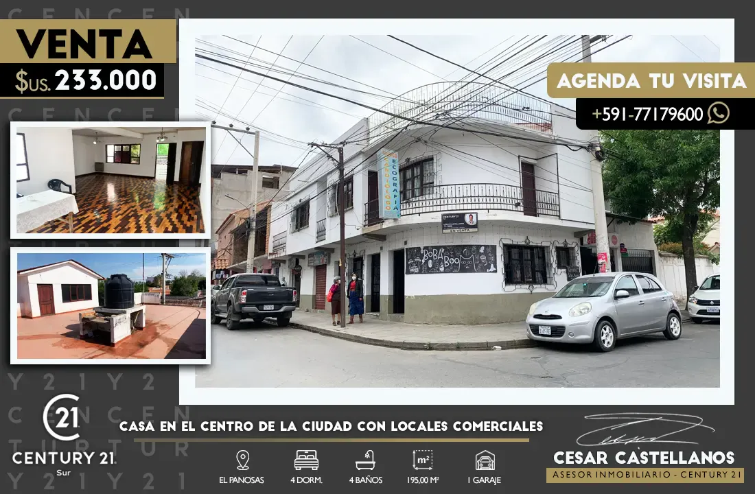 Foto 1 de Atencion Inversionistas - Casa Amplia en Pleno Centro de La Ciudad de Tarija