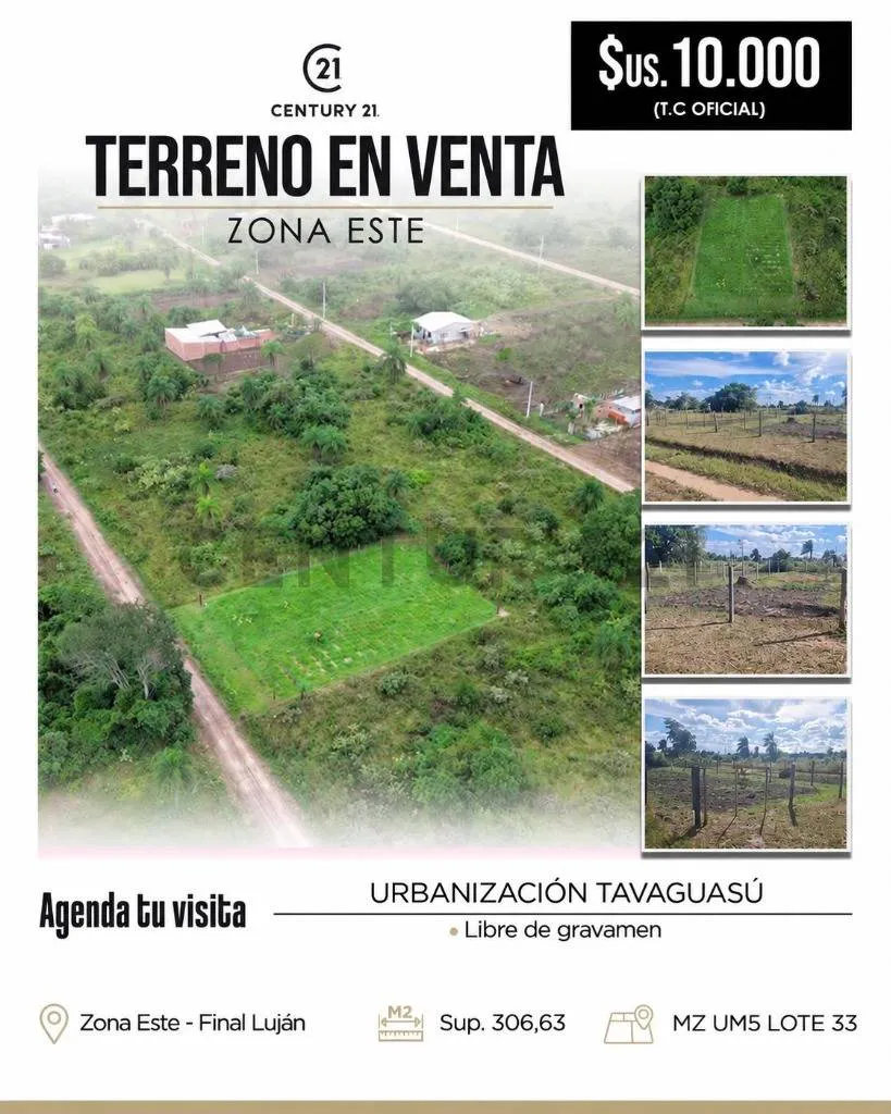 Foto 1 de Terreno en Tavaguasu - Venta $Us 10000