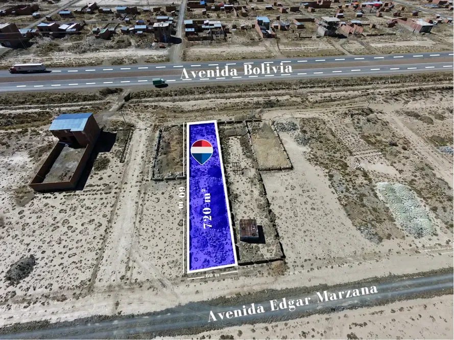 Foto 4 de Lote de Terreno en Venta Sobre Avenida Bolivia (carretera Oruro -La Paz) Zona Norte, Oruro