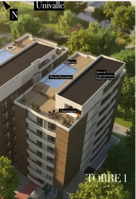 Foto 7 de Monoambiente en Venta Condominio Natura By Residenza - Zona Tiquipaya