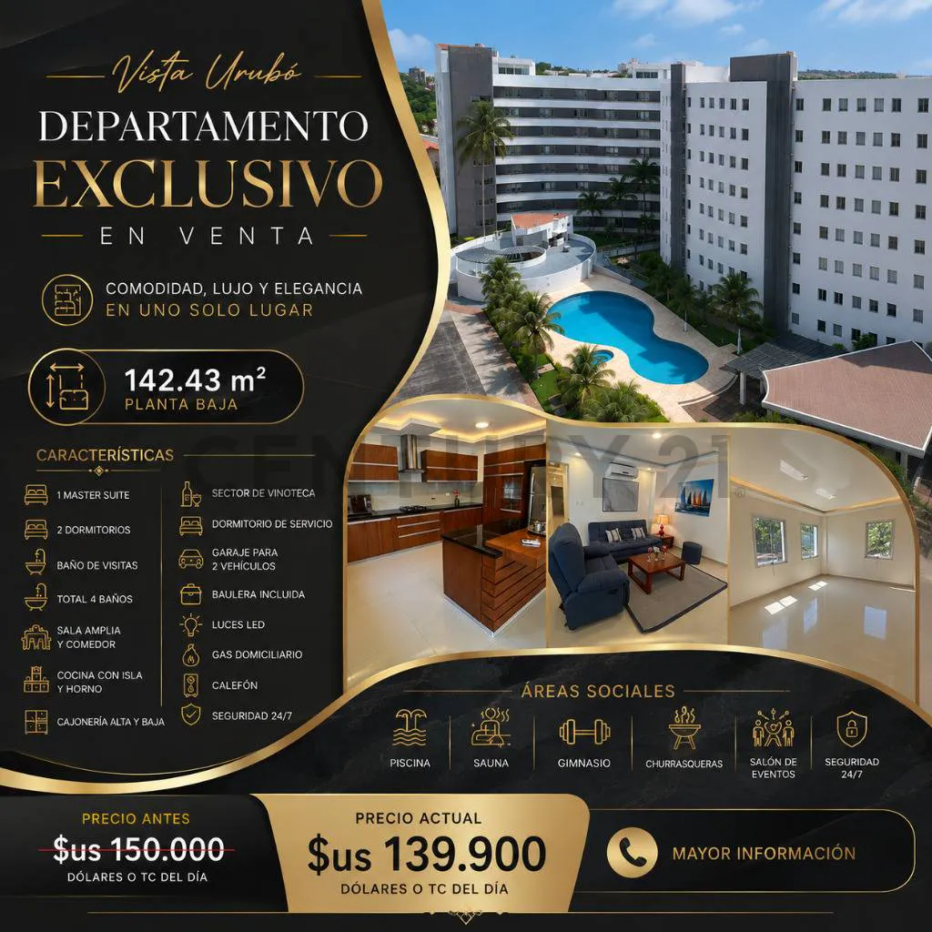 Foto 3 de Departamento en venta condominio Vista Urubó Eco Resort de 3 dormitorios