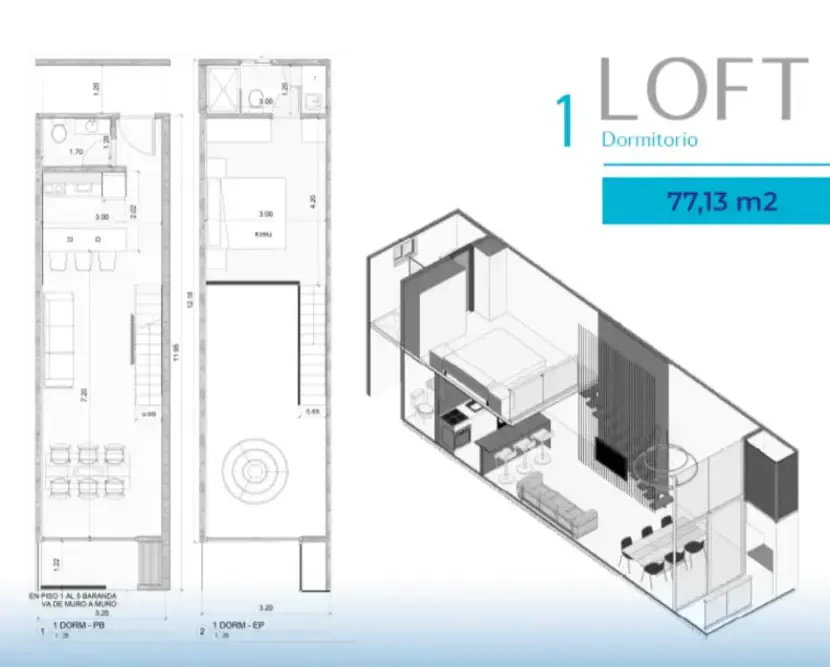 Foto 3 de Departamento 1 Dormitorio Tipo Loft - Mar Adentro Torre V Alta Mar