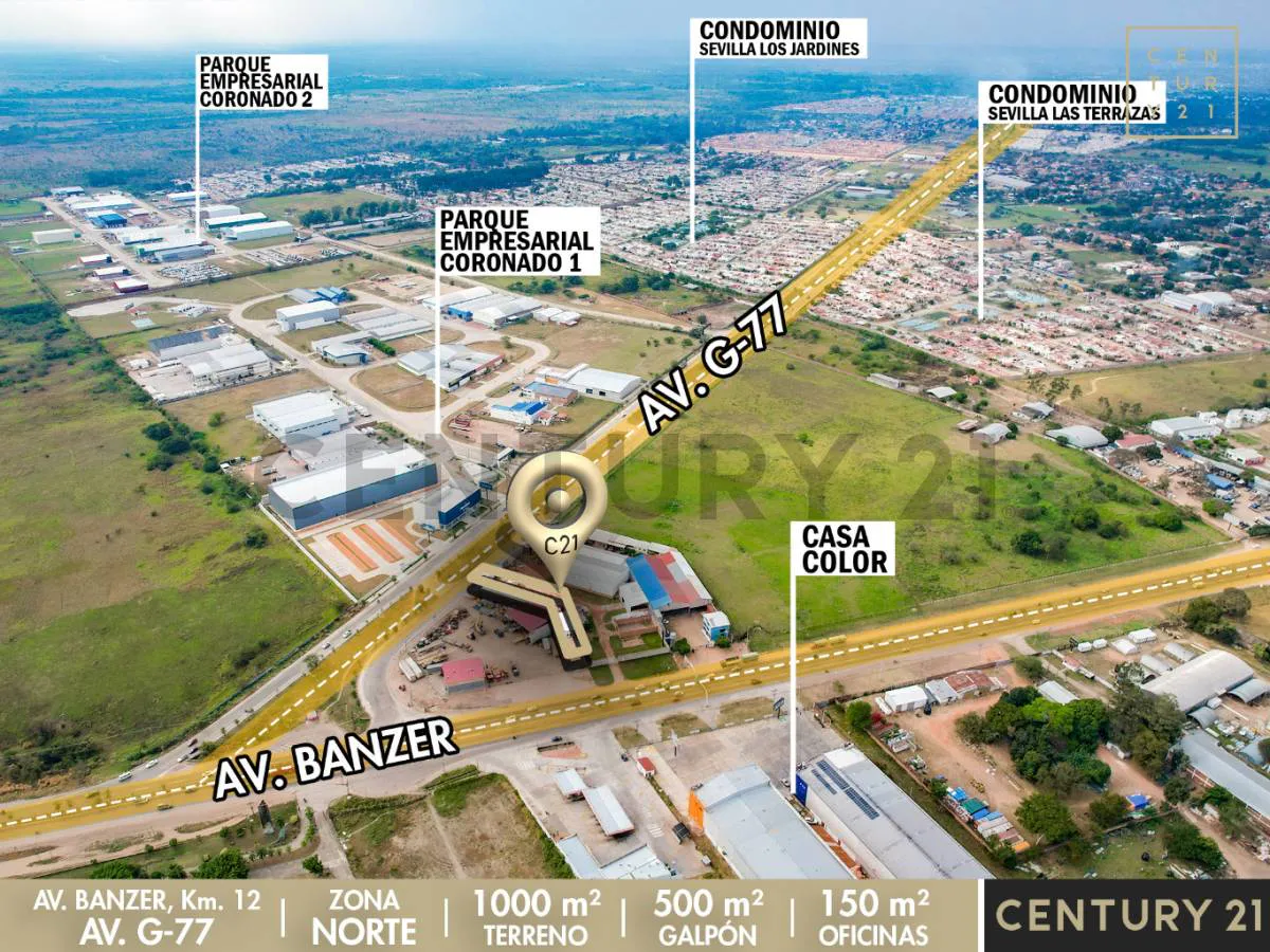 Foto 2 de Galpón Industrial + Oficinas en Venta A ESTRENAR sobre Av. Banzer Km 11