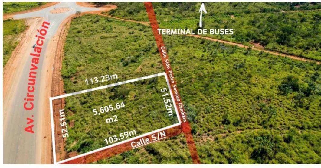 Foto 1 de Terreno en Venta San Ignacion de Velasco Urbanizacion Tiluchi