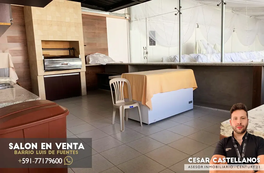 Foto 5 de Salon de Eventos con Equipamiento en Venta en Tarija!