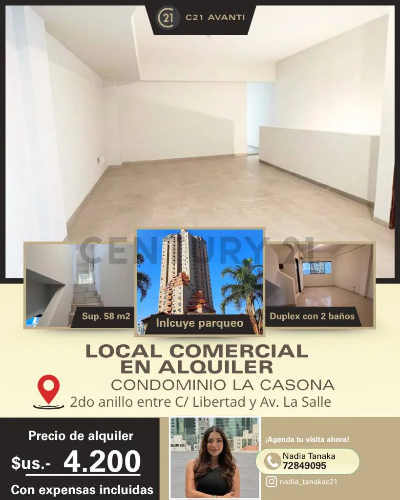 Foto 1 de Local Comercial Duplex en Alquiler