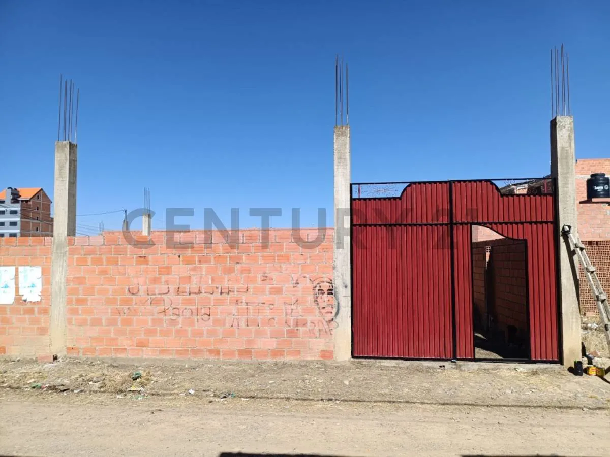 Foto 1 de Terreno en venta en plena esquina, El Alto Kiswaras