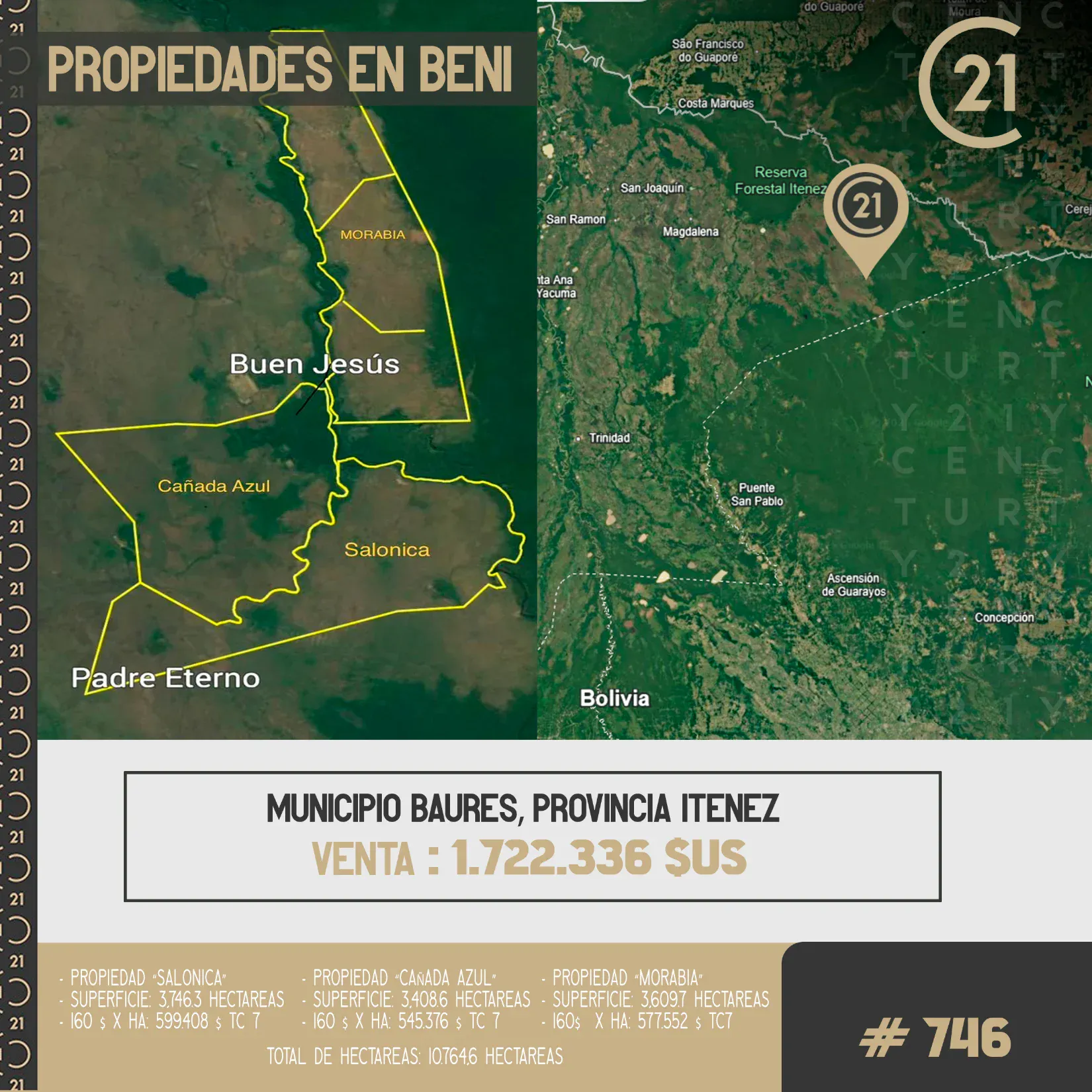 Foto 1 de Inmueble # 746 Propiedades en Beni