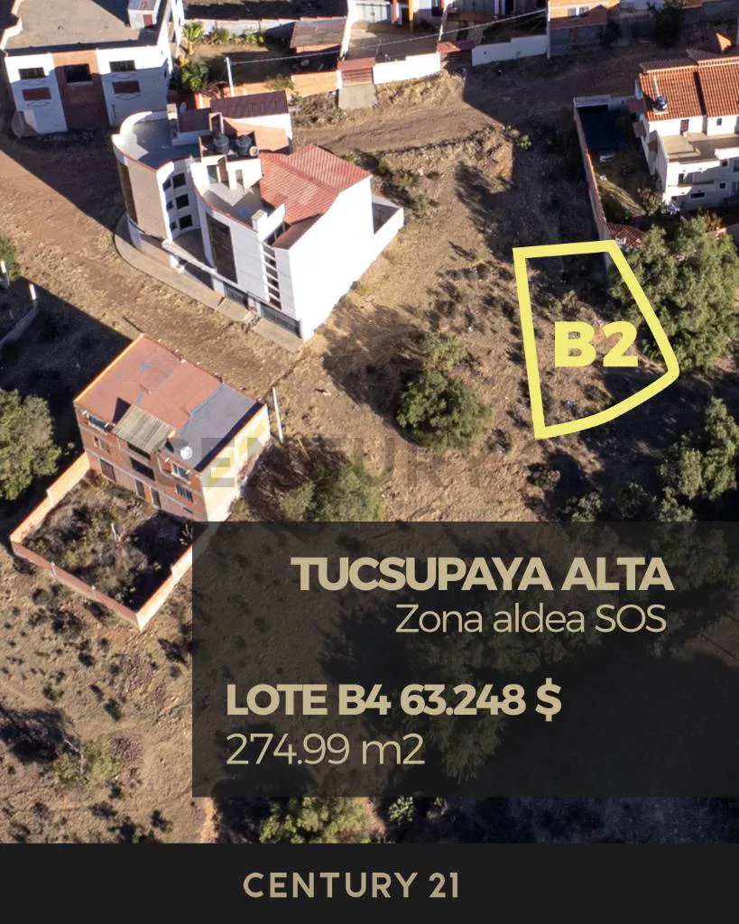Foto 3 de Lote B-2 en venta – Alto Tucsupaya, Zona Aldea Sos