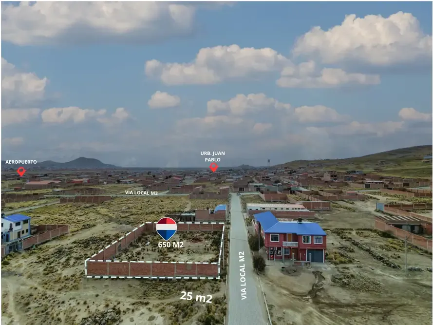 Foto 2 de Lote Amurallado en Venta – Urbanización C.I.o.