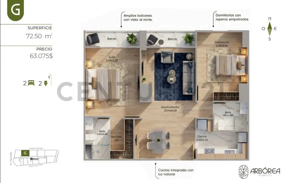 Foto 12 de Edif ARBÓREA, Departamento 2d en Preventa, Zona SARCOBAMBA Av. América Oeste