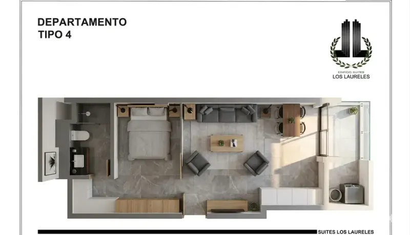 Foto 17 de Venta Monoambientes en Edificio Suites Los Laureles