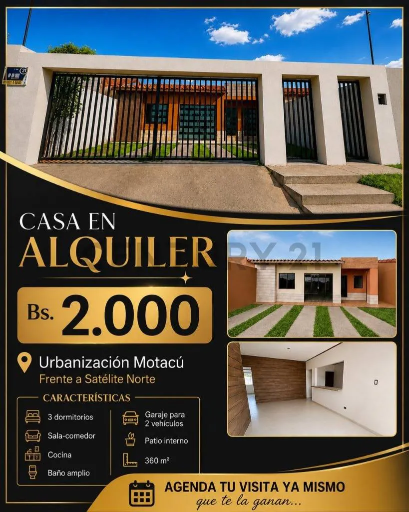 Foto 1 de ¡Estrena Casa en Urbanización Motacú!