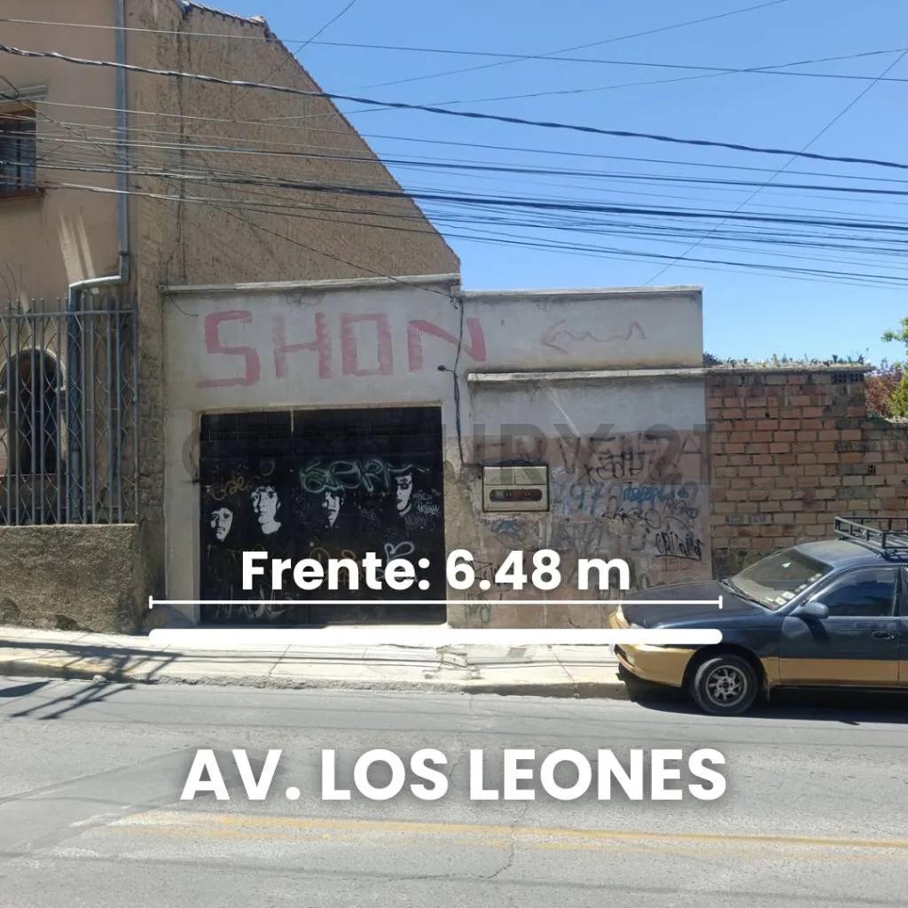 Foto 1 de Terreno en Venta – Av. Los Leones, Centro, Estado Mayor, La Paz.