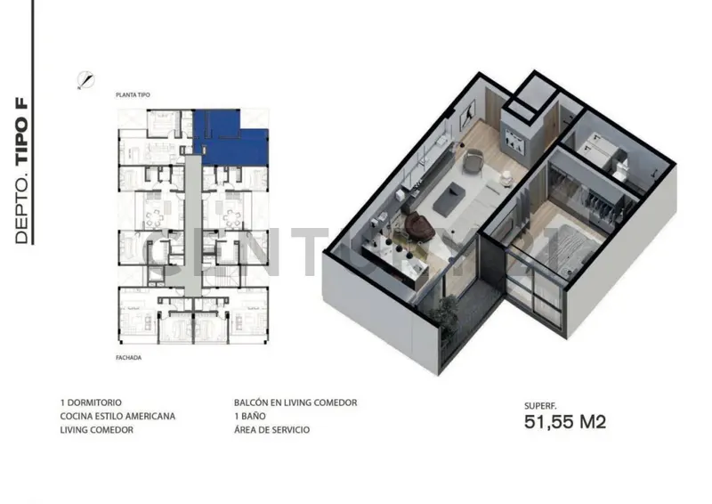 Foto 6 de Departamento de 1 Dormitorio en Venta | Totalmente Equipado