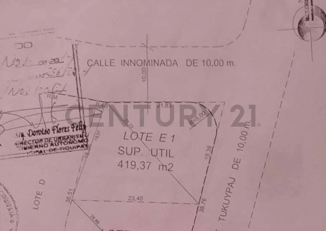 Foto 1 de Lote de 419.37 Mt2 en Venta-Chiquicollo