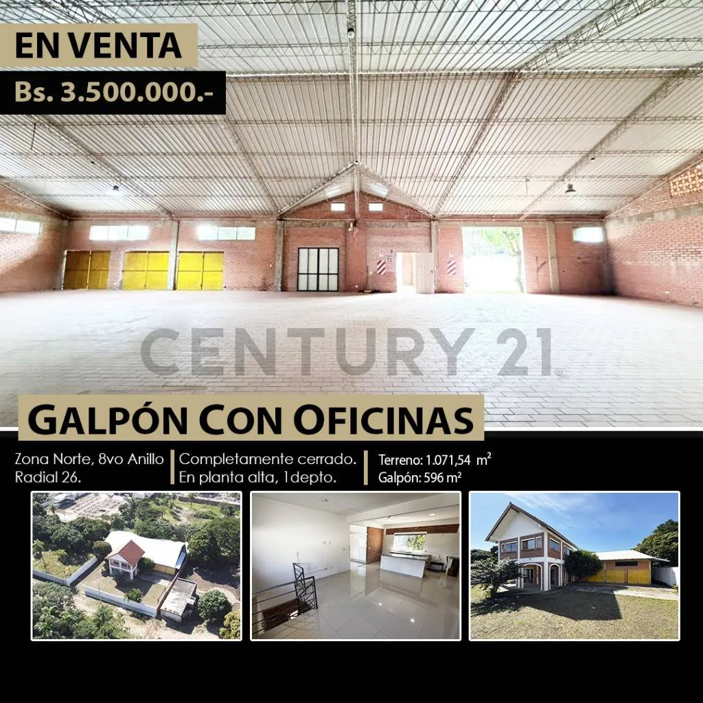 Foto 1 de Galpón con oficinas en Venta