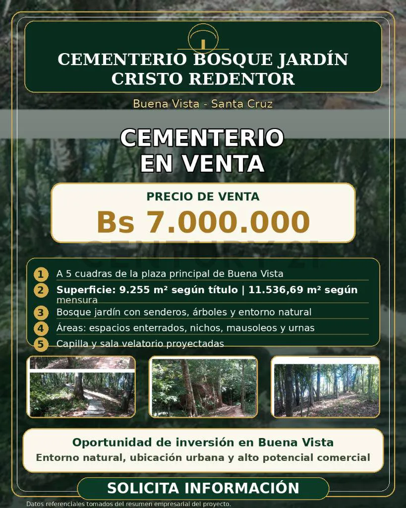Foto 1 de Cementerio en Venta - Buena Vista