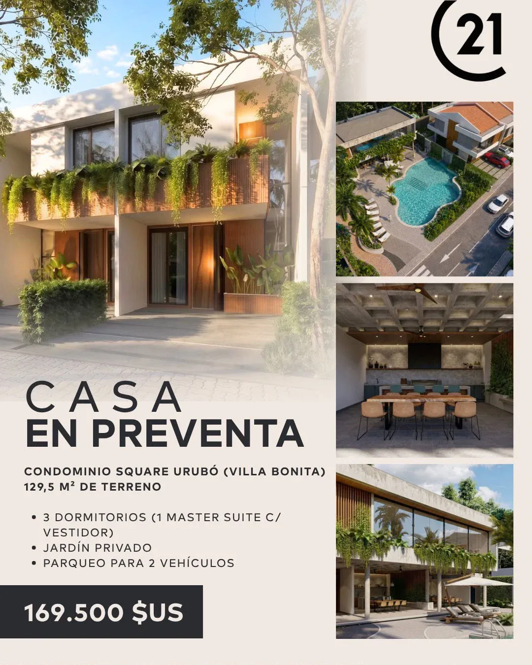 Foto 1 de CASA en PRE VENTA en Condominio Square Urubó Villa Bonita