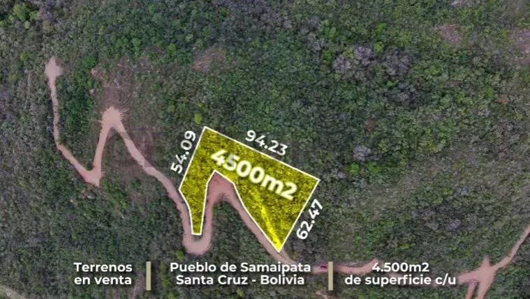 Foto 6 de Terreno en Venta – Samaipata | 4.500 M² | Crédito Directo