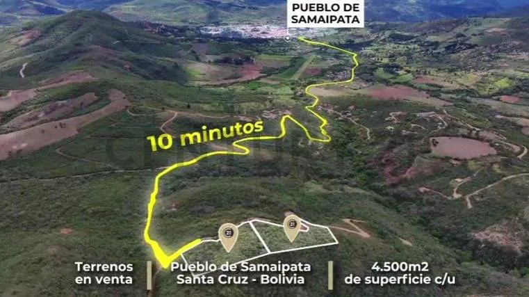 Foto 3 de Terreno en Venta – Samaipata | 4.500 M² | Crédito Directo