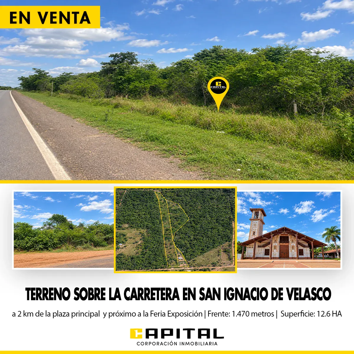 Foto 1 de Terreno en venta en San Ignacio de Velasco
