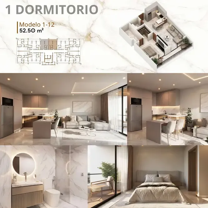 Foto 12 de Departamento de 1 Dormtorio en Pre Venta