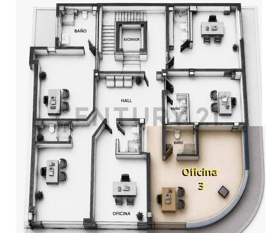 Foto 5 de Oficina piso 4 Oficina 3