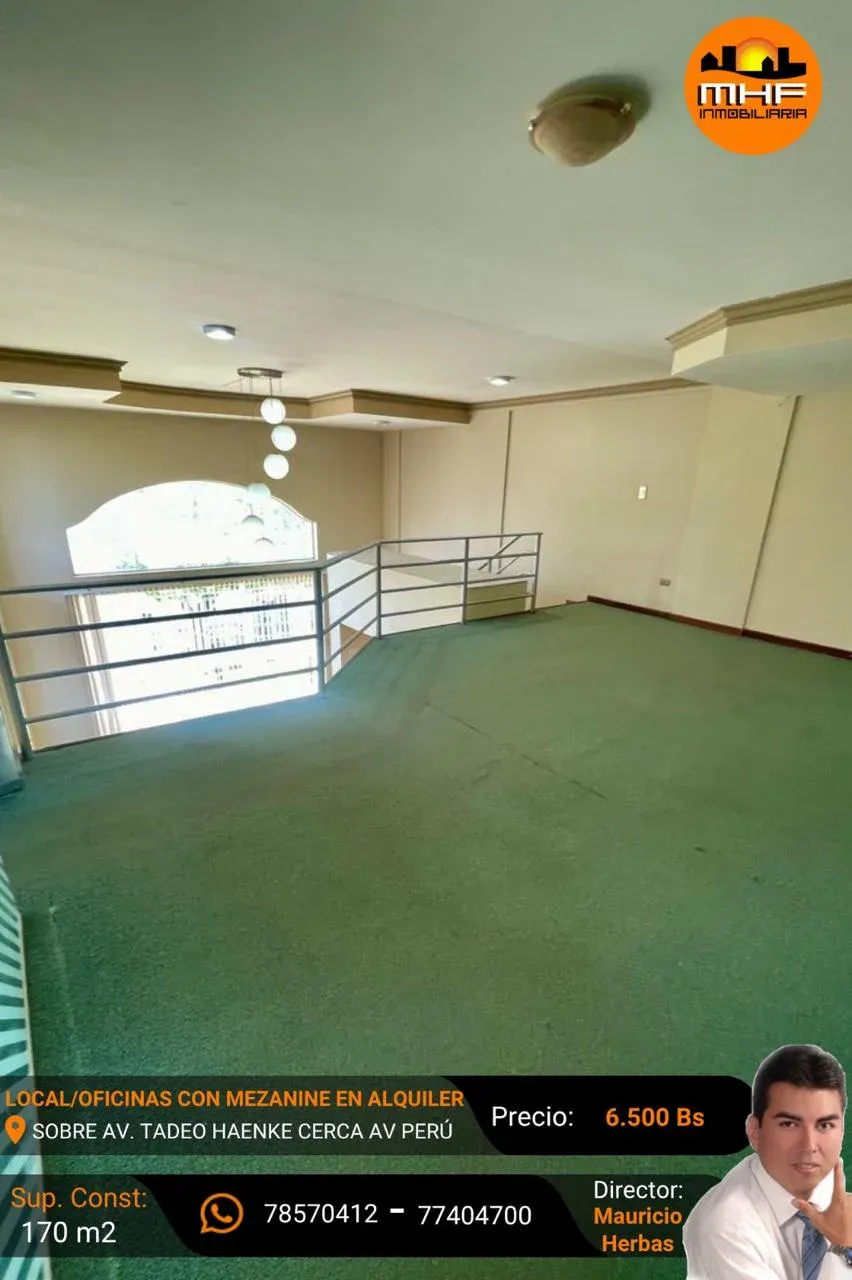 Foto 4 de Amplio Local y Oficinas con Mezanine en Alquiler S/170 M2