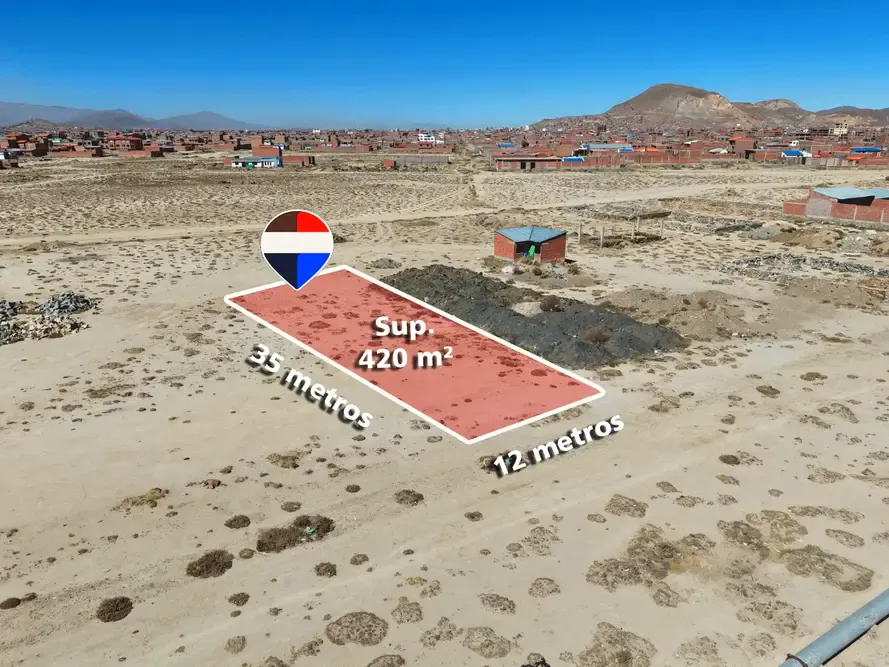 Foto 10 de Terreno en venta de 420 m² en Urb. El Carmen Challapampita, Oruro