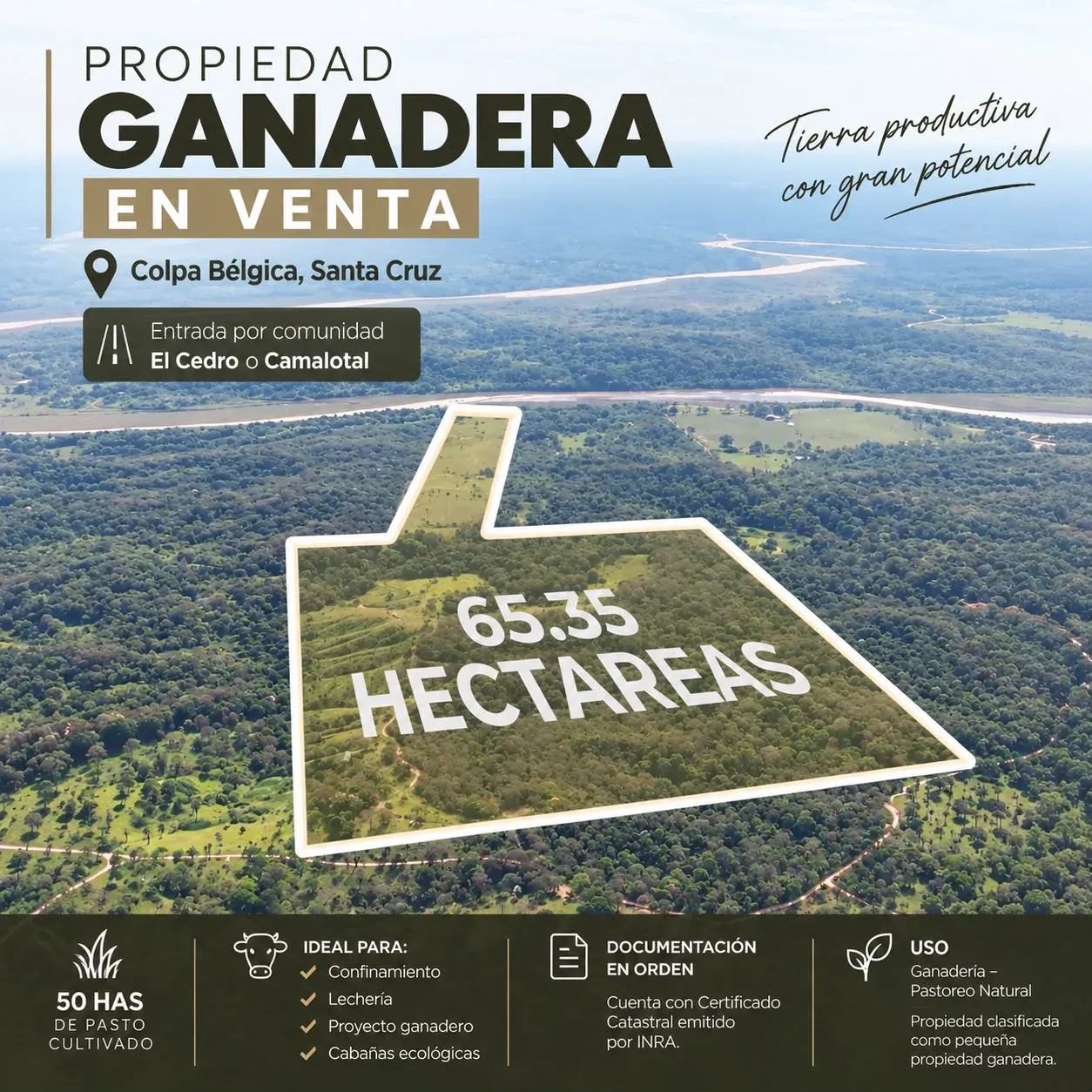 Foto 1 de En Venta | Propiedad Ganadera en Colpa Belgica