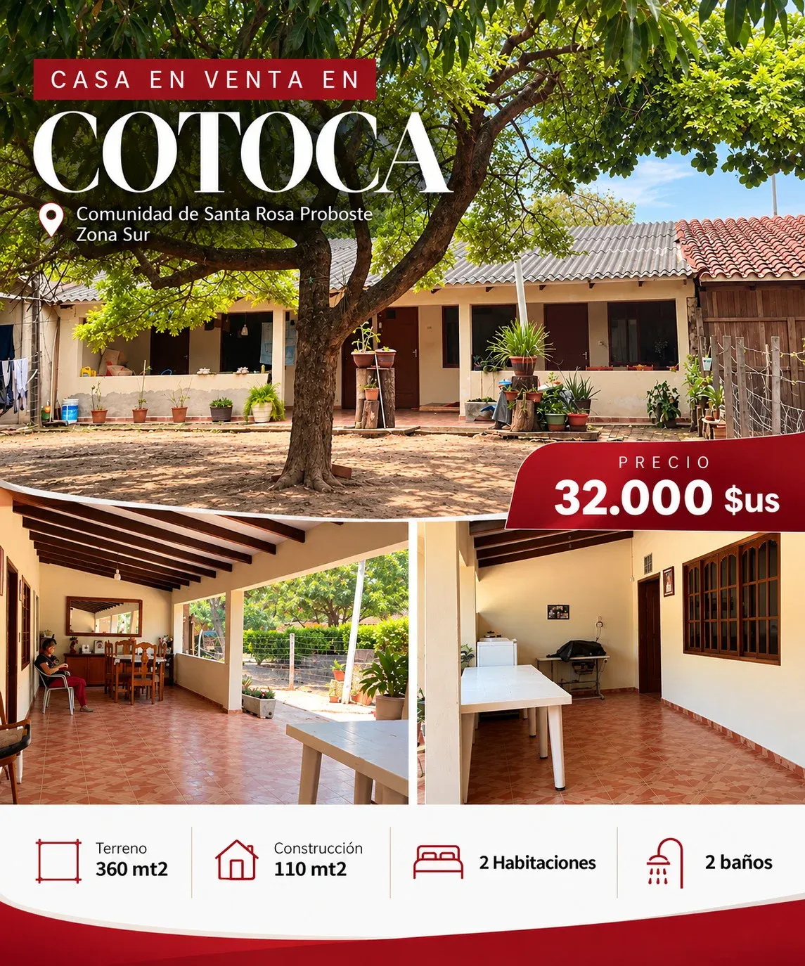 Foto 1 de Tu Casa Propia con 32.000 $us - Cotoca
