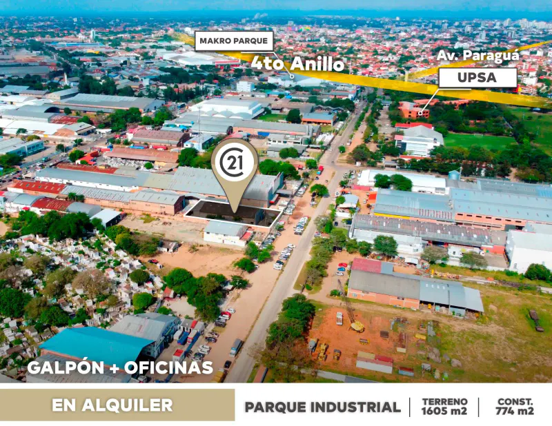 Foto 6 de Galpon con oficinas en alquiler en el Parque Industrial