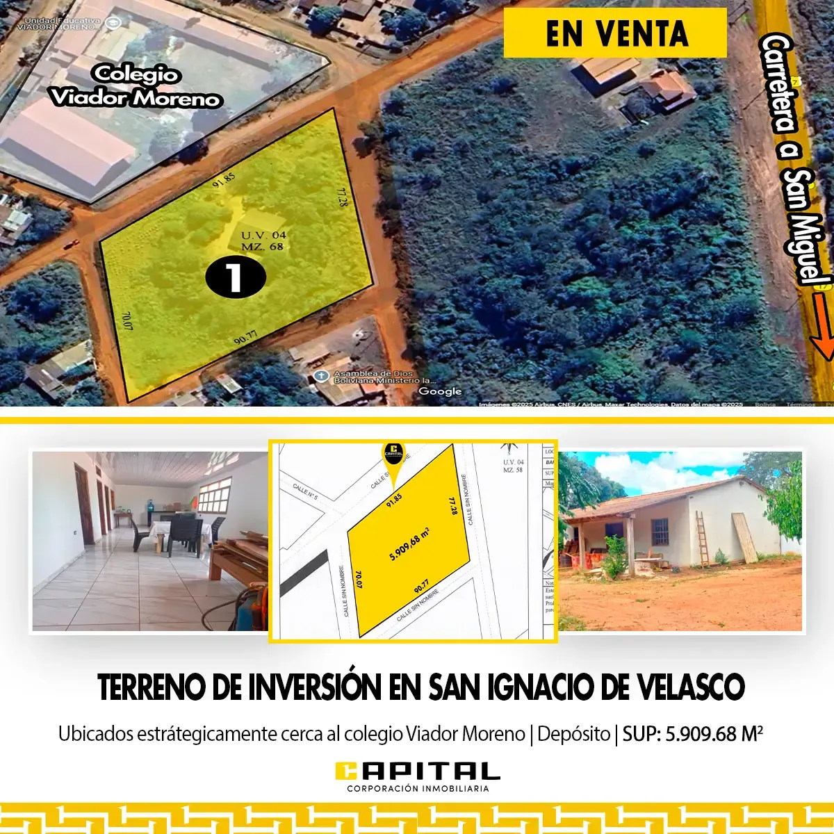 Foto 1 de Vendo Terreno de Media Hectarea en San Ignacio de Velasco