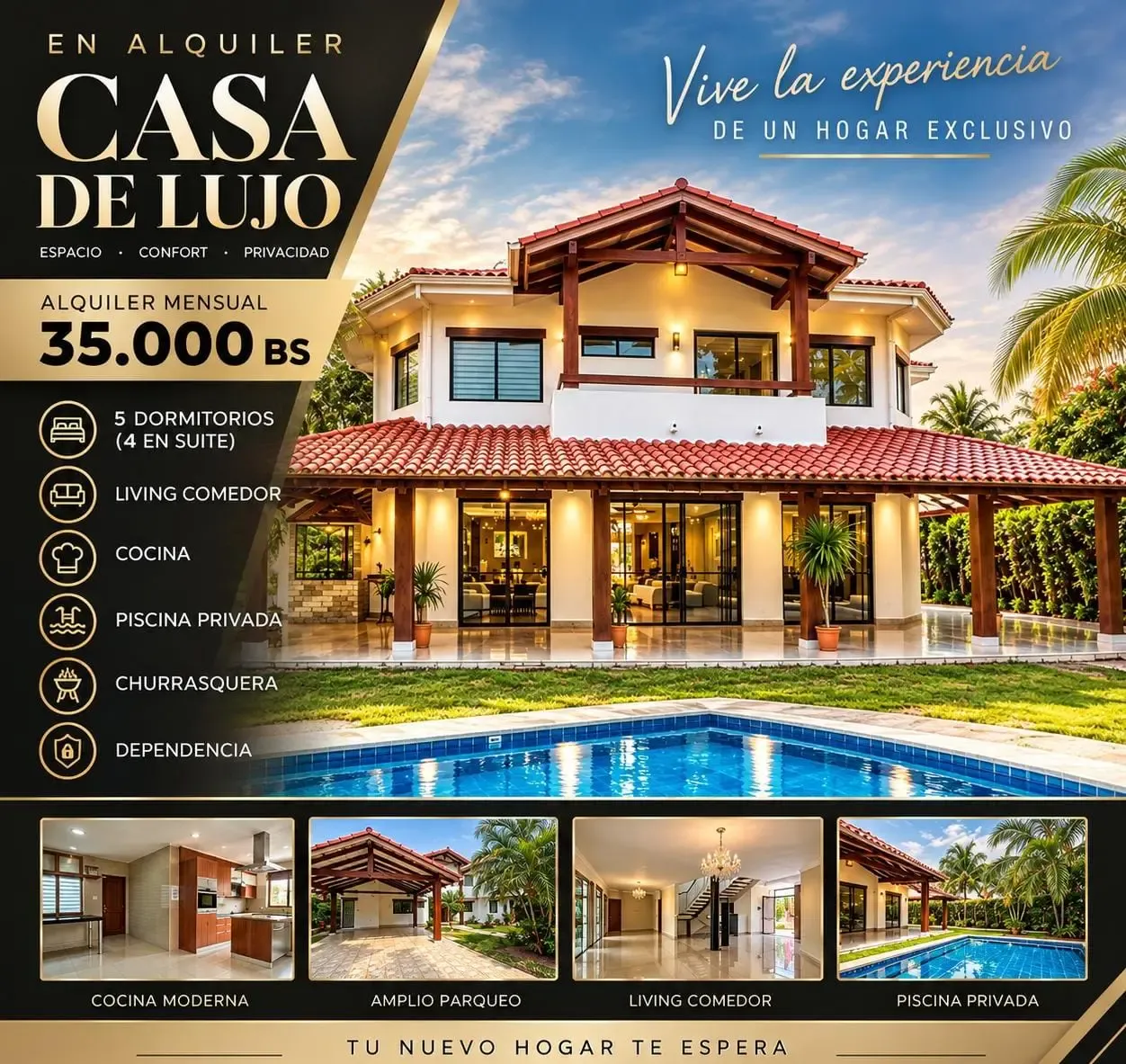 Foto 1 de Casa en Alquiler - Colinas 1 Urubo
