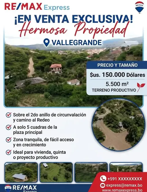 Foto 1 de Quinta en Venta en Vallegrande