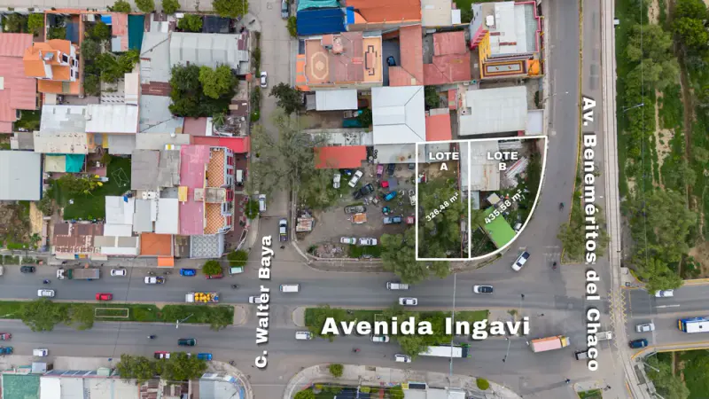 Foto 8 de Ultimo Terrenos en Venta en Esquina Sobre Av. Ingavi – Inversión Estratégica
