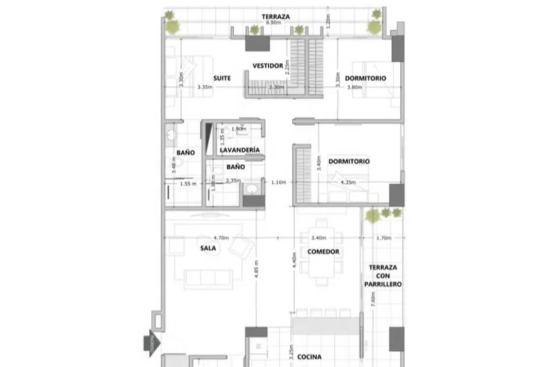 Foto 6 de Departamento 3 Dormitorios en Pre Venta - Zona Linde