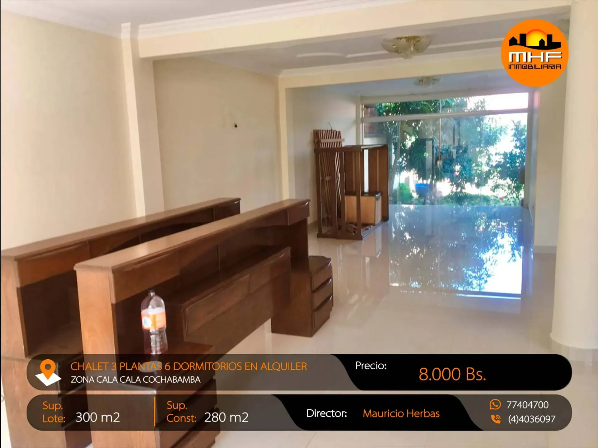 Foto 3 de Casa Amplia 3 Plantas En Alquiler Zona Cala Cala Cochabamba