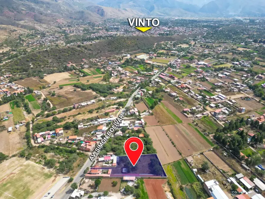 Foto 2 de Terreno en Venta - Av. Simon Bolivar, Suticollo (Frente al Estadio de Sipe Sipe)