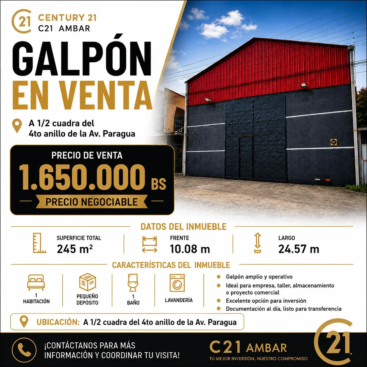 Foto 1 de Galpon en Venta - Paragua 4to Anillo